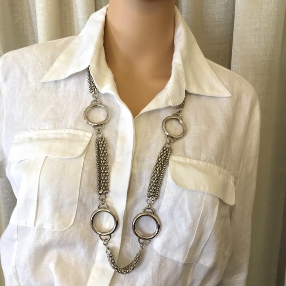 Travel Light Silver tone Belt/Choker/Necklace - Picture 6 of 6